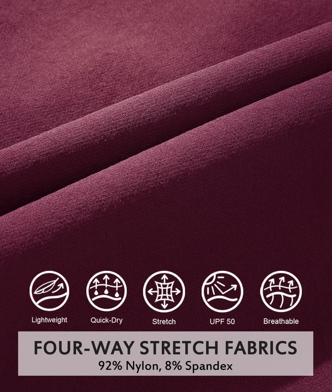 EXEKE Women's Lightweight Hiking Pants Quick Dry Tapered Cargo Joggers Stretch Workout Lounge Pants with Zipper Pockets