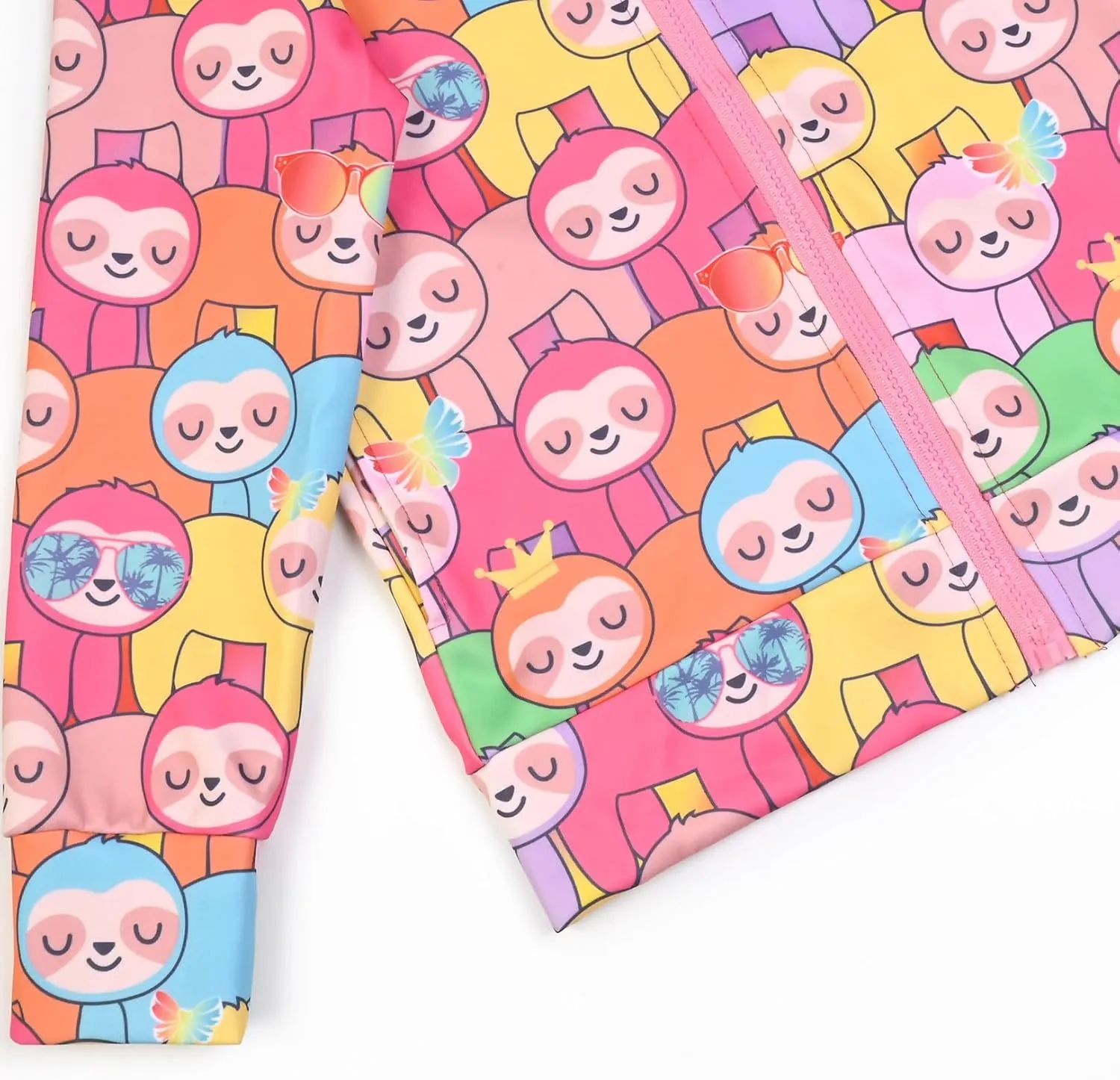 Girls Zip Up Hoodie Jacket Unicorn/Cat Sweatshirt with Pockets