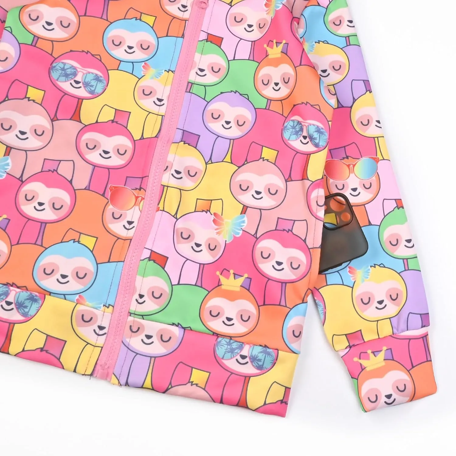 Girls Zip Up Hoodie Jacket Unicorn/Cat Sweatshirt with Pockets