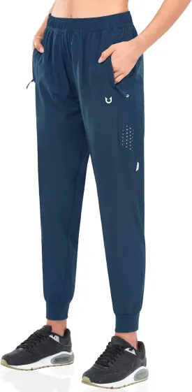 NORTHYARD Women's Running Athletic Pants Track Lightweight Joggers Workout Jogging Casual Sweatpants with Zipper Pockets
