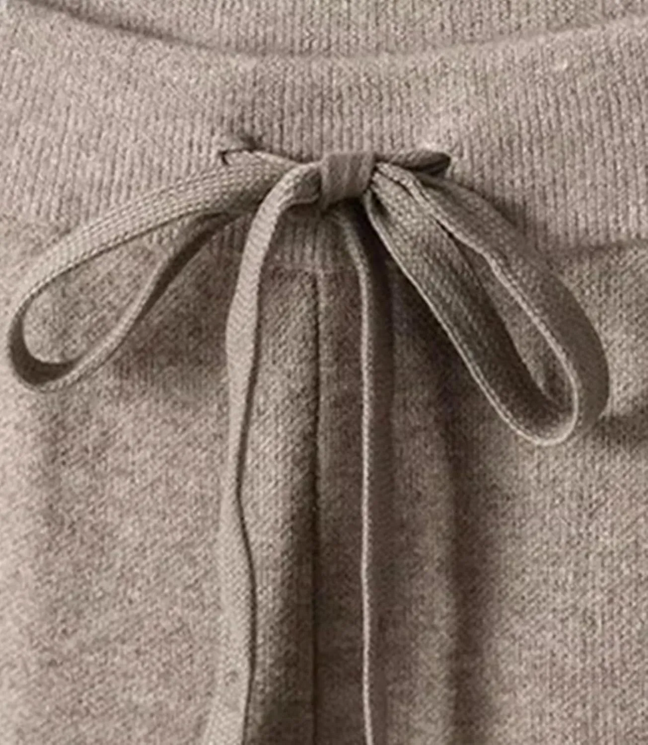 Women's Casual Loose Straight Leg Drop Mop Pants Knitted Wool Wide Leg Trousers Woolen Trousers